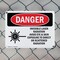 Signmission Radiation & Laser Sign, 18 in H x 24 in W, Plastic, Rectangle OS-2PACK-DS-P-1824-L-1377 - alternate 4